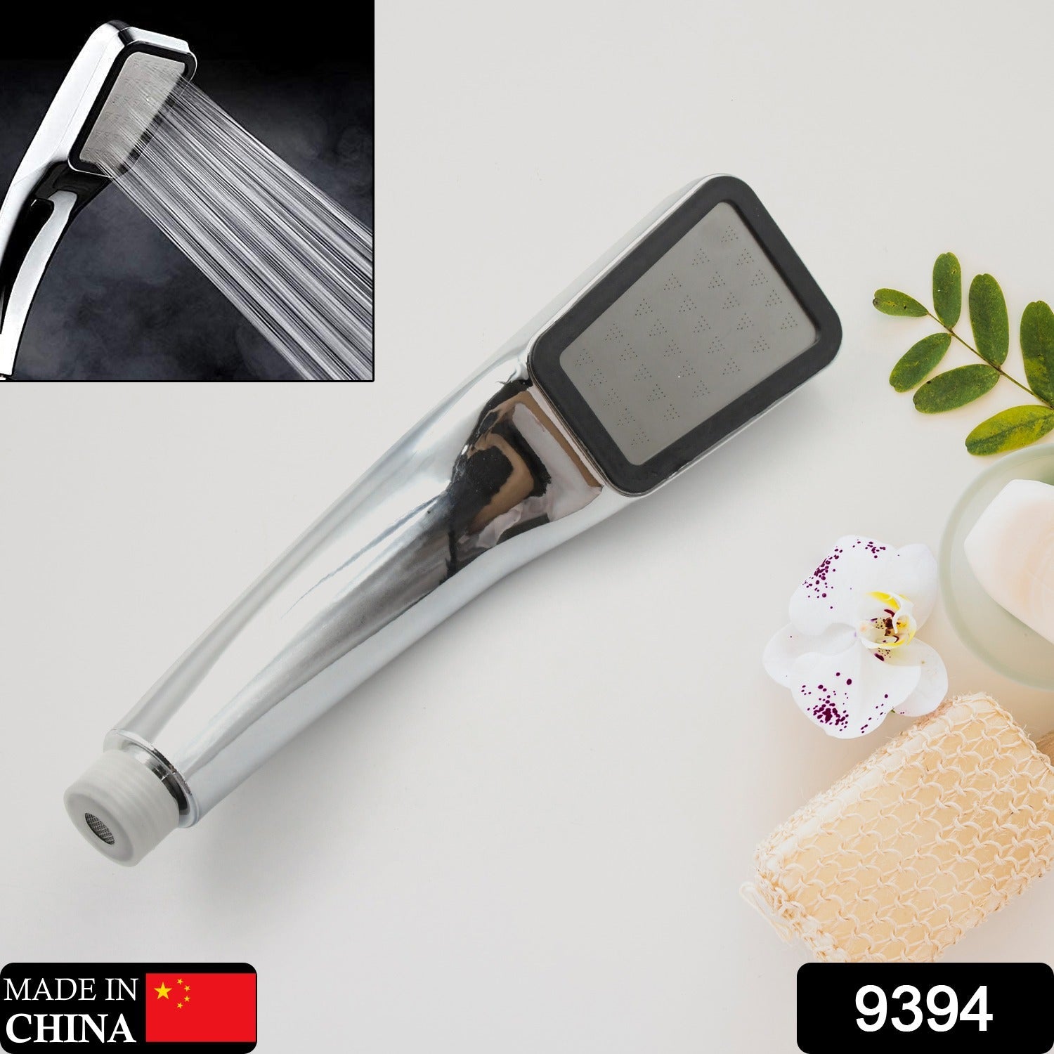 9394 High Pressure Shower Head,Wenini 300 Holes Handheld Showerhead Powerful Boosting Spray Bath Water Saving For Bathroom (1 Pc) 9394 High Pressure Shower Head,Wenini 300 Holes Handheld Showerhead Powerful Boosting Spray Bath Water Saving For Bathroom (1 Pc)